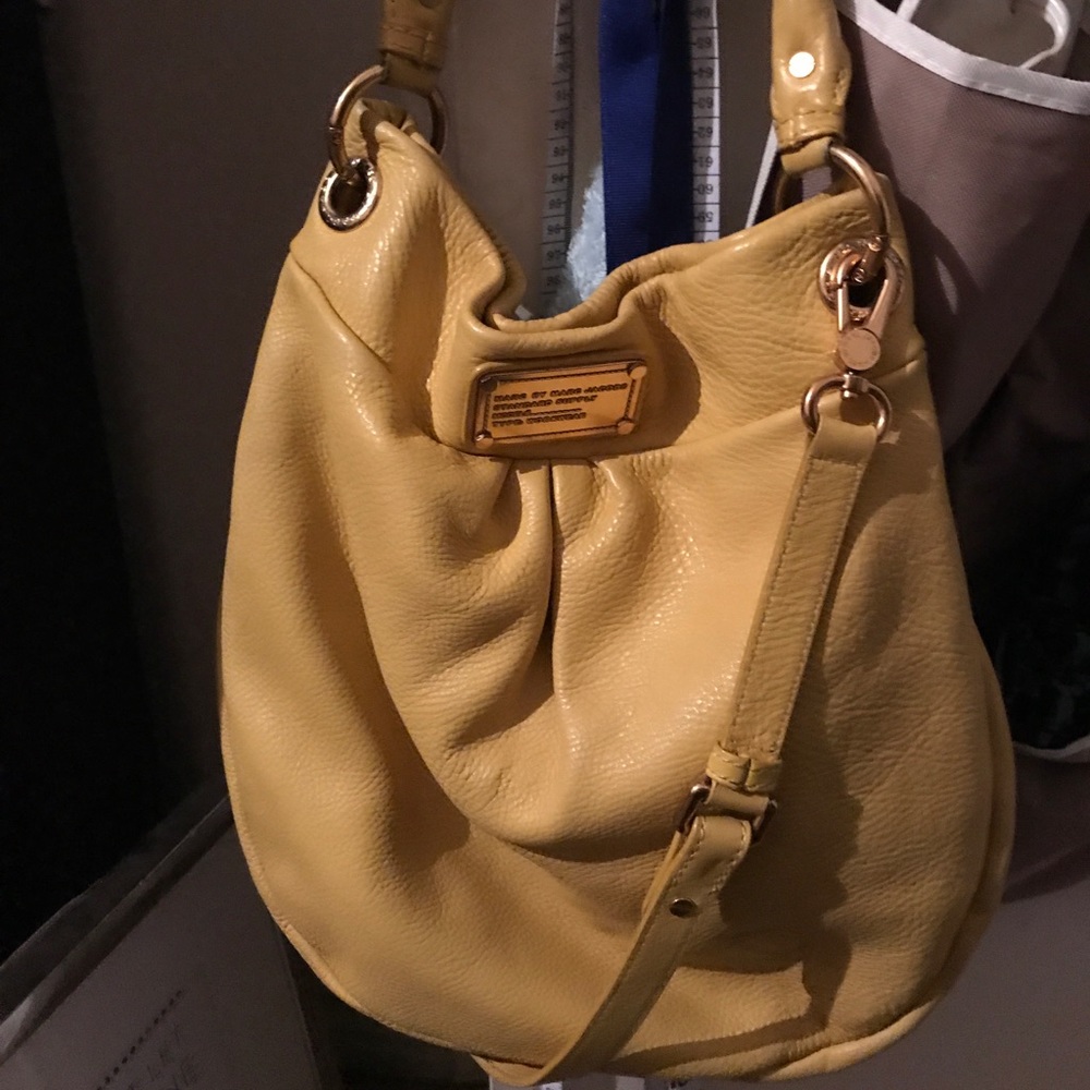 Marc Jacobs Hiillier yellow leather Hobo bag